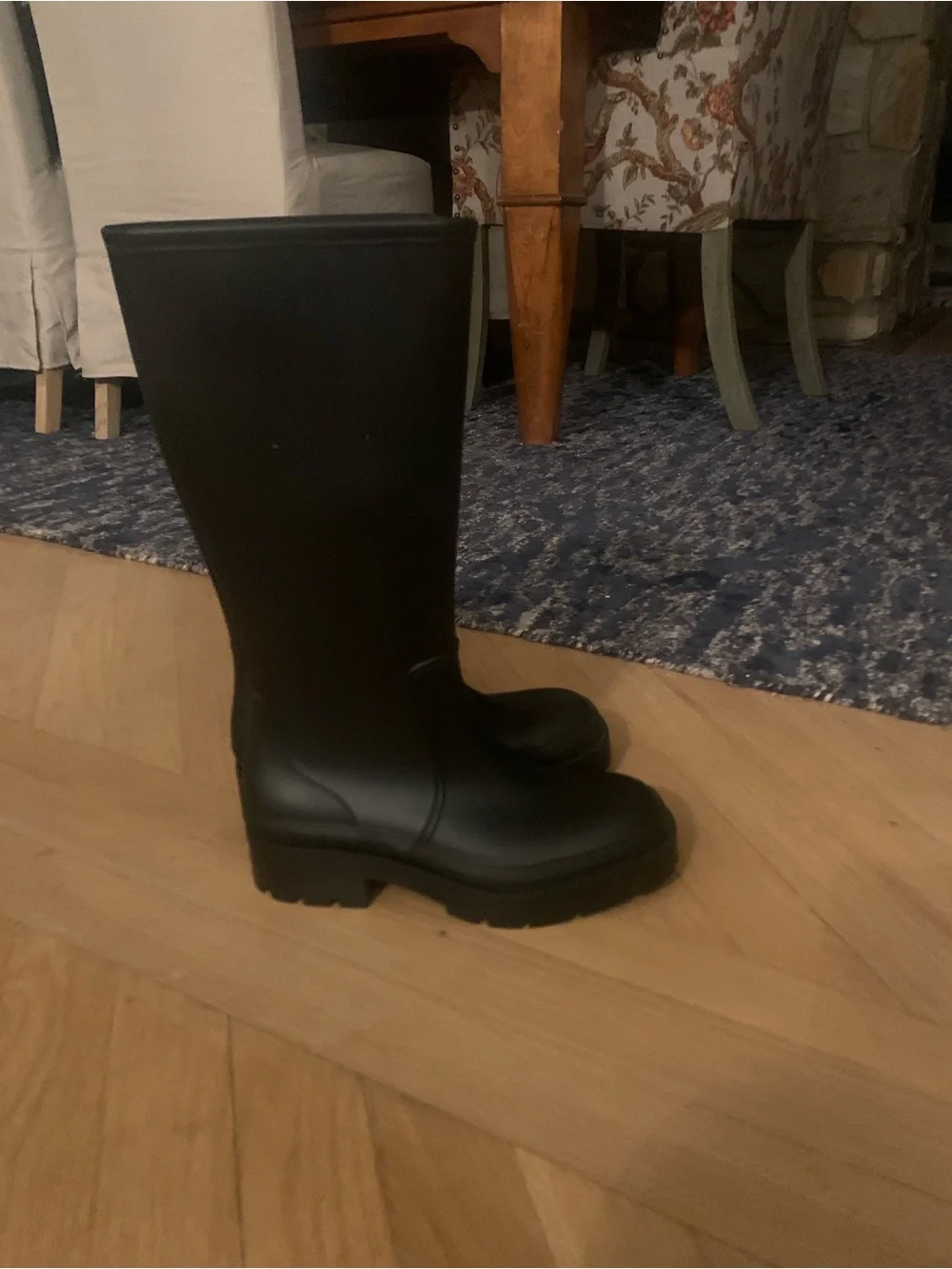 Jeffrey Campbell Black Tall Rain Boots